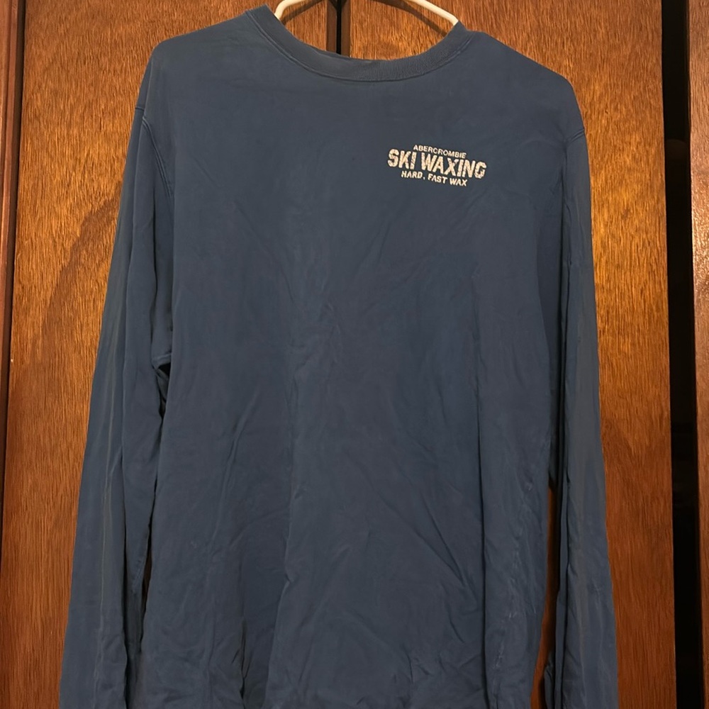 Abercrombie and Fitch blue long sleeve XL graphic